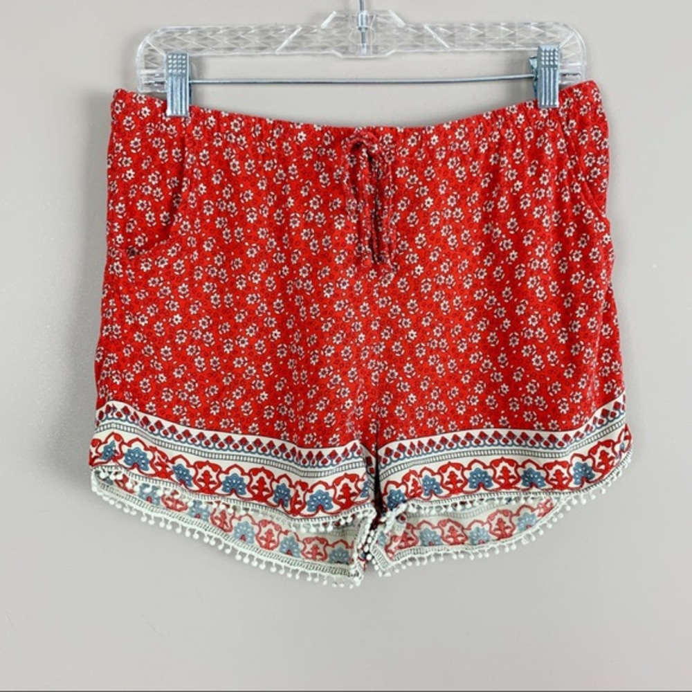 Red Summer Shorts